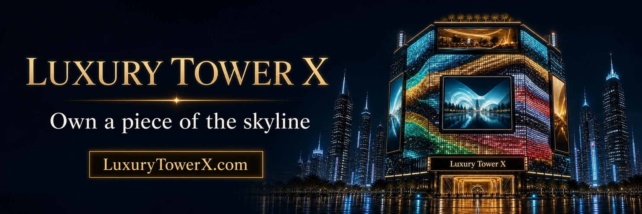 Luxury Tower X promotional banner